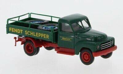 Brekina Hanomag L 28 Pritsche mit Ladegut 1950 Fendt Schlepper, (37143) Modellfahrzeuge