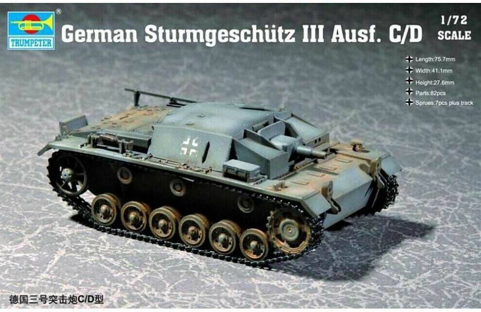 Modellbausätze Trumpeter German Sturmgeschütz III Ausführung C/D (757257)